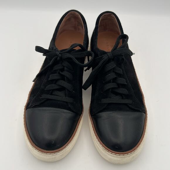 Caslon Shoes - Caslon leather and suede Camden black lace up sneakers skate shoes 8M